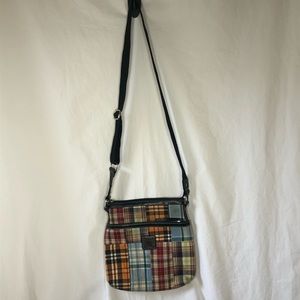 Brentano crossbody handbag plaid black strap